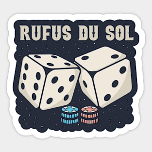 rufus du sol Dice Sticker